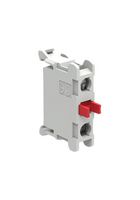 LOVATO ELECTRIC LPXCB01 Contact Block, SPST-NC, Screw, 1 Pole, 6 A, 240 V, Lovato PLatinum LPZ Series Control Stations
