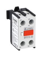 LOVATO BFX1020 Auxiliary Contact, Lovato BF00/BF09/BF150 Series Contactors, 2NO, Front Mount, Screw