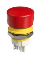 APEM EC-BTT-F-104-A Emergency Stop Switch, DPST-NC-DB, Pull to Release, Solder Lug, 3 A, 120 V