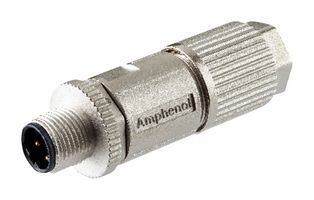 AMPHENOL LTW MSDS-04BMMD-SL8002 Sensor Connector, Field Installable IDC, M Series, M12, Male, 4 Positions, IDC / IDT Pin