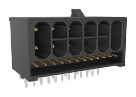 AMPHENOL COMMUNICATIONS SOLUTIONS 10167519-121221CLF Rectangular Power Connector, 12 Pwr + 12 Sig, 24 Contacts, Minitek Pwr Hybrid 3.0 10167519 Series