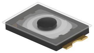 TE CONNECTIVITY - ALCOSWITCH UMSDSMTR Tactile Switch, SPST-NO, UMS Series, Top Actuated, Surface Mount, Round Button, 330 gf