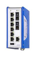 HIRSCHMANN 942335031 Switch, 9 Ports, Industrial, Unmanaged Fast Ethernet, DIN Rail, RJ45 x 7, SC x 2, 10Mbps, 100Mbps