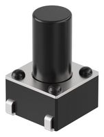 GCT SWT0305-095025JSA Tactile Switch, SPST-NO, SWT0305 Series, Top Actuated, Surface Mount, Long Round Plunger, 250 gf