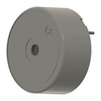 PUI AUDIO AI-2335-TT Transducer, Black, Continuous, 100 dBA, 3.5 kHz, Through Hole, External