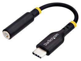 STARTECH USBCAUDIO2 USB-C to 3.5mm TRRS Headphone/Headset Jack Audio Adapter, USB Type-C Aux Dongle