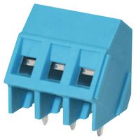 SAME SKY TB008A-508-03BE Wire-To-Board Terminal Block, 5.08 mm, 3 Ways, 24 AWG, 12 AWG, 2.5 mm², Screw