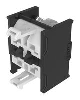 EAO 704.900.4-1 Contact Block, DPST-NC, Screw, 2 Pole, 10 A, 500 V, EAO 04 Series Selector Switches