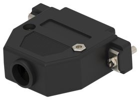 TE CONNECTIVITY 2508224-1 D Sub Backshell, Black, DB, 180°, ABS (Acrylonitrile Butadiene Styrene) Body