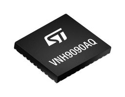 STMICROELECTRONICS VNH9090AQTR H-Bridge Motor Driver, Brushed DC, 2 Outputs, 15A, 4 to 25V Supply, -40 to 150 °C, QFN-28