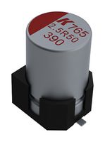 KEMET A765KN397M1CLAE016 Polymer Aluminium Electrolytic Capacitor, 390 µF, 16 V, Radial Can - SMD, 0.016 ohm