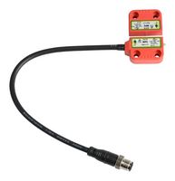 IDEM 114108 Safety Interlock Switch, Idecode, MPC Series, SPST-NO, DPST-NC, Cable with 8 Pin M12 Connector