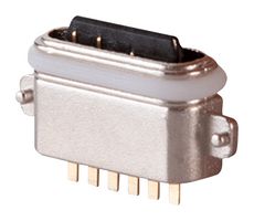 SAME SKY UJC-H-G1-MSMT-FT-P6-TR-67 USB Sealed Connector, USB Type C, USB 2.0, Receptacle, 6 Position, Surface Mount, IP67