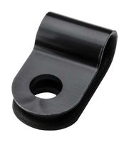 HELLERMANNTYTON 211-60001 Fastener, Screw Mount Cable Clamp, 5 mm, Nylon 6.6 (Polyamide 6.6), Black, 10 mm