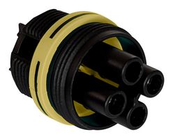 ITT CANNON 121488-4020 Circular Connector Insert, Threaded, BVM-T Series, 2 Contacts, Pin, Screw