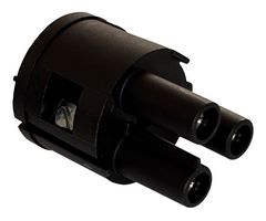 ITT CANNON 121488-4130 Circular Connector Insert, Bayonet, BVM-B Series, 3 Contacts, Pin, Screw