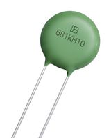 YAGEO 511KH10-AT TVS Varistor, 320 V, 415 V, 10D Series, 845 V, Disc 10mm, Metal Oxide Varistor (MOV)