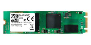 SWISSBIT SFSA030GM3AA2TO-I-LB-52P-STD SSD, Internal, M.2 2280, SATA 6 Gb/s (SATA III), 30 GB, pSLC NAND, Non-Encrypted