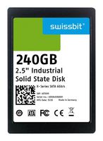 SWISSBIT SFSA240GQ1AA4TO-I-OC-22P-STD SSD, External, 2.5 Inch, SATA 6 Gb/s (SATA III), 240 GB, pSLC NAND, Non-Encrypted