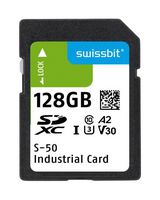 SWISSBIT SFSD128GL1AM1TB-I-EF-221-STD Flash Memory Card, 3D TLC, SDXC Card, 128 GB