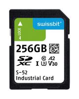 SWISSBIT SFSD256GL1AM1TB-I-VG-2A1-STD Flash Memory Card, 3D TLC, SDXC Card, 256 GB