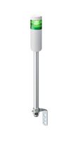 PATLITE LR5-102LINW-G Signal Tower, 1 Tier, Green, Off White Body, RJ-45 Connector, 24V, Pole/L-Bracket Mount, EtherNet/IP
