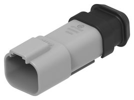 TE CONNECTIVITY DT04-4P-E008 Automotive Connector Housing, DT Series, Plug, Receptacle, 4 Ways