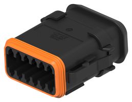 TE CONNECTIVITY DT06-12SA-CE12 Automotive Connector Housing, DT Series, Plug, Receptacle, 12 Ways
