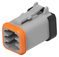 TE CONNECTIVITY DT06-6S-CE01 Automotive Connector Housing, DT Series, Plug, Receptacle, 6 Ways