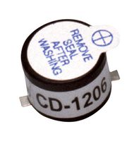 SAME SKY CD-1206-SMT Magnetic Buzzer Transducer, 94 dB, 2.4 kHz, 4 to 8 V, Surface Mount