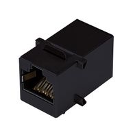 SAME SKY CRJ017-1-TH Modular Connector, 6P6C, Coupler, RJ12 Jack, 1 x 1 (Port), 6P6C, Panel Mount