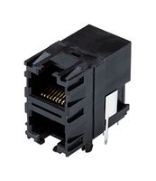 SAME SKY CRJ037-5-TH Modular Connector, RJ45 Jack, 2 x 6 (Stacked), 8P8C, Through Hole Mount