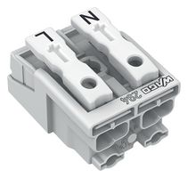 WAGO 294-5012 Pluggable Terminal Block, Lighting Conn, 10 mm, 2 Ways, 18 AWG, 12 AWG, 2.5 mm², Push In