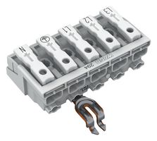 WAGO 294-5315 Pluggable Terminal Block, Lighting Conn, 10 mm, 5 Ways, 18 AWG, 12 AWG, 2.5 mm², Push In