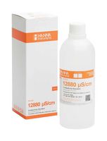 HANNA INSTRUMENTS HI-7030L Conductivity Solution, Liquid, Bottle, 500 ml, 12880 µS/cm