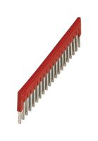 PHOENIX CONTACT 3030365 Jumper (Busbar), Red, 32 A, Plug In Bridge, Phoenix Contact CLIPLINE Series Terminal Blocks