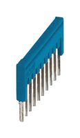 PHOENIX CONTACT 3213125 Jumper (Busbar), Blue, 17.5 A, Plug In Bridge, Phoenix Contact CLIPLINE Series Terminal Blocks