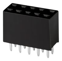 SAME SKY SSK04-FPH-254-B5 PCB Receptacle, Board-to-Board, 2.54 mm, 2 Rows, 10 Contacts, Through Hole Straight