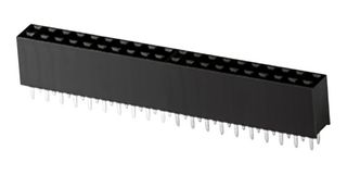 SAME SKY SSK04-FPH-254-B20 PCB Receptacle, Board-to-Board, 2.54 mm, 2 Rows, 40 Contacts, Through Hole Straight
