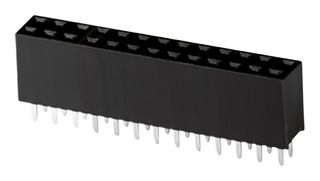 SAME SKY SSK04-FPH-254-B13 PCB Receptacle, Board-to-Board, 2.54 mm, 2 Rows, 26 Contacts, Through Hole Straight