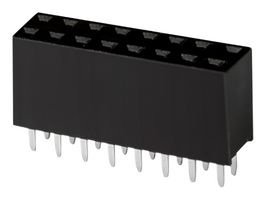 SAME SKY SSK04-FPH-254-B8 PCB Receptacle, Board-to-Board, 2.54 mm, 2 Rows, 16 Contacts, Through Hole Straight