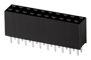 SAME SKY SSK04-FPH-254-B10 PCB Receptacle, Board-to-Board, 2.54 mm, 2 Rows, 20 Contacts, Through Hole Straight