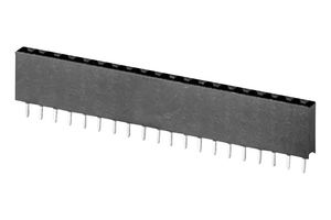 SAME SKY SSK02-FPH-254-A20 PCB Receptacle, Board-to-Board, 2.54 mm, 1 Rows, 20 Contacts, Through Hole Straight
