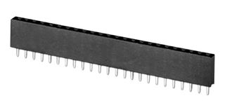 SAME SKY SSK02-FPH-254-A24 PCB Receptacle, Board-to-Board, 2.54 mm, 1 Rows, 24 Contacts, Through Hole Straight