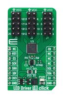MIKROELEKTRONIKA MIKROE-5560 Add-On Board, LED Driver 18 Click, MikroE MikroBUS Compatible Development Boards