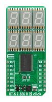 MIKROELEKTRONIKA MIKROE-5912 Add-On Board, UT-L 7-SEG B 2 Click, MikroE MikroBUS Compatible Development Boards