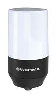 WERMA 240 600 01 Beacon, Steady, Multicolour, 24VDC, IP65/IP69K, -20 to 50°C, 111mm H, 55mm Lens, 5Pin M12 Connector