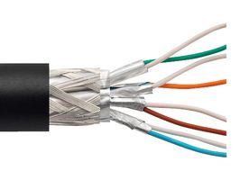 L-COM TRD795ZBLK-3M Ethernet Cable, Cat7, RJ45 Plug to RJ45 Plug, FTP (Foiled Twisted Pair), Black, 3 m, 9.8 ft