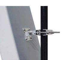 L-COM HG72710XP-065 External Antenna, DAS, ± 45 Deg Slant, Pole (Mast)/N Connector, 2.2-2.7GHz, 10dBi Gain, 1.9:1 VSWR