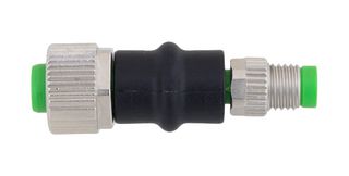 L-COM ADPT-M84M-M124AF Connector Adapter, M8, 4 Ways, Plug, M12, 4 Ways, Receptacle